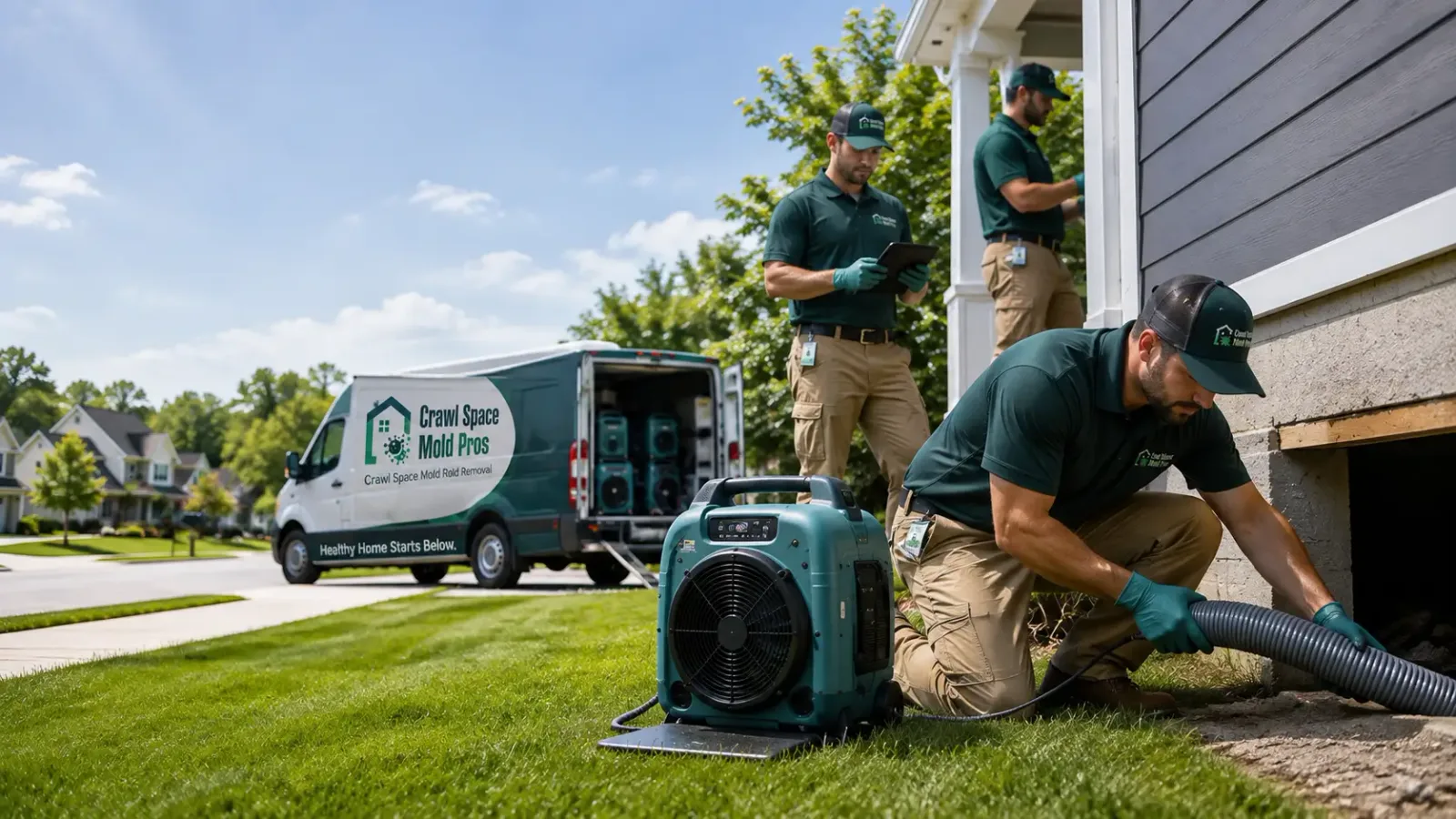 Crawl Space Mold Removal in Pinconning, MI